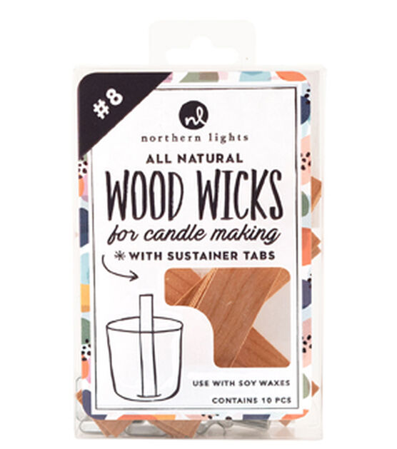 Candle Making Wood Wick 10pc
