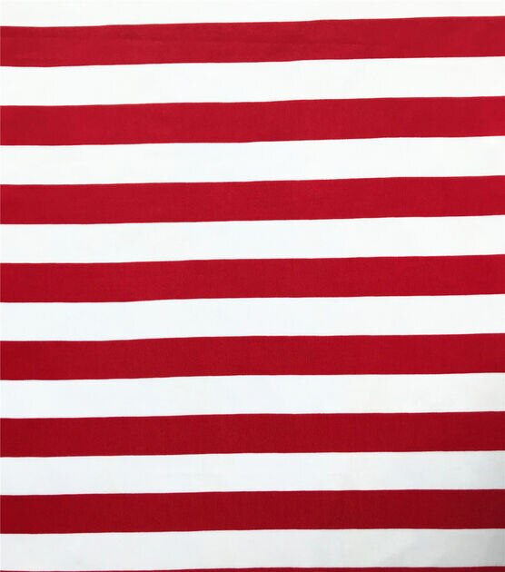 The Witching Hour Costume Knit Fabric Red White Stripe