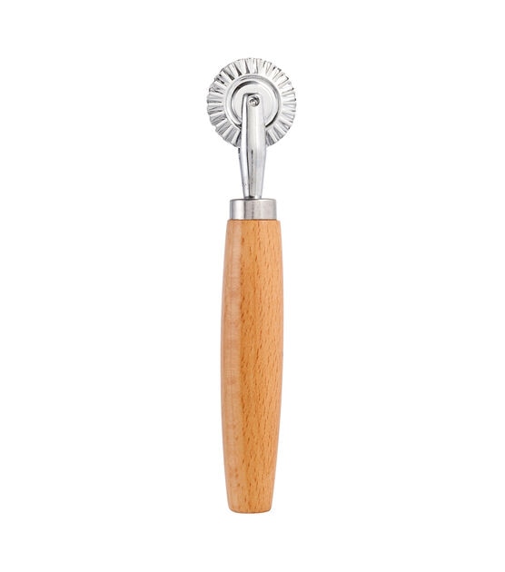Stainless Steel Dough Pastry Wheel With Wood Handle by STIR, , hi-res, image 2