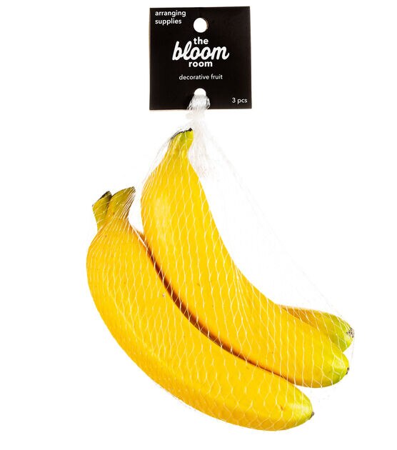 6" Realistic Bananas 3pk by Bloom Room, , hi-res, image 2