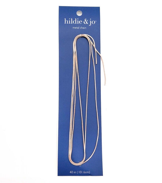 40" Rose Gold Metal Chain by hildie & jo