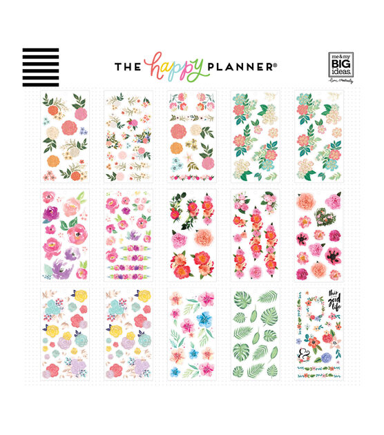 431pc Fun Floral Happy Planner Sticker Pack, , hi-res, image 2
