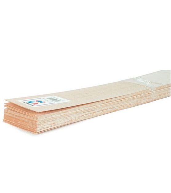 Midwest Products 20 pk 0.13''x3''x36'' Balsa Wood Sheets