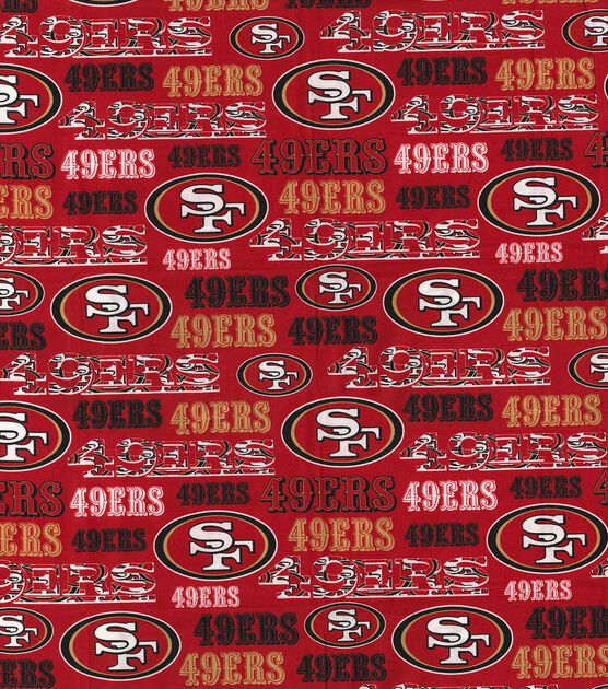 Fabric Traditions NFL San Francisco 49ers Logo Cotton Fabric
