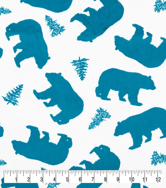 Great Outdoors Bear Small Nursery Fleece Fabric, , hi-res, image 2
