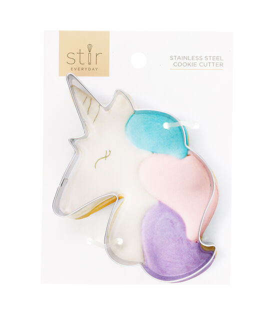 3" x 4" Stainless Steel Unicorn Cookie Cutter by STIR