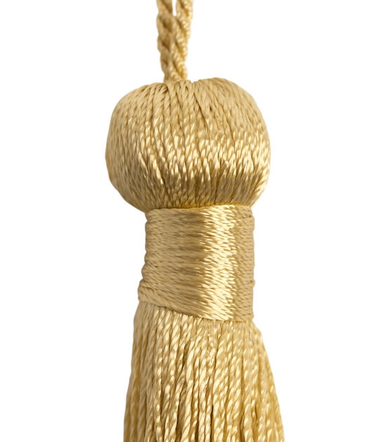 Signature Series 3in Old Gold Rayon Bell Tassel, , hi-res, image 3