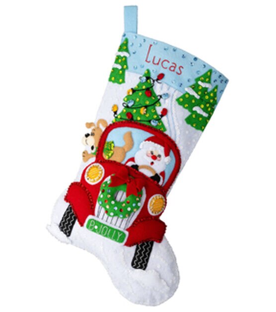 Bucilla 18 Christmas Hugs Felt Stocking Kit
