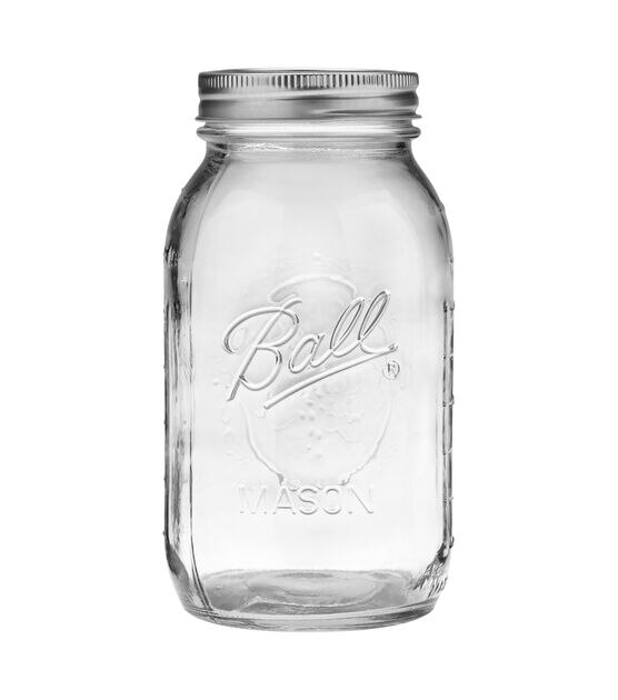 Ball Quart Regular Mouth Glass Mason Jar Clear