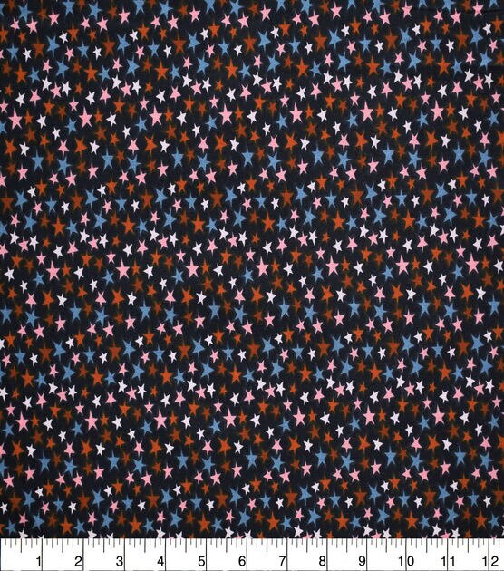 Stars on Navy Modern Quilt Cotton Fabric by Quilter's Showcase, , hi-res, image 1