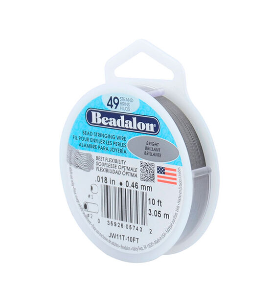 Beadalon 49 Strand .018" Wire 10FT Bright