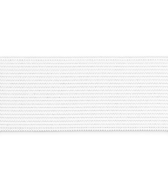 Dritz 1" Knit Elastic, White, 25 yd, , hi-res, image 3