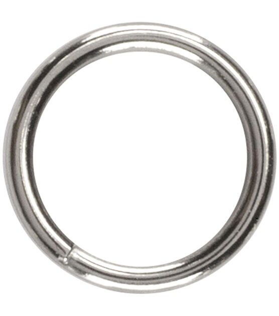 4mm Silver Plated Metal Closed Jump Rings 30pk by hildie & jo