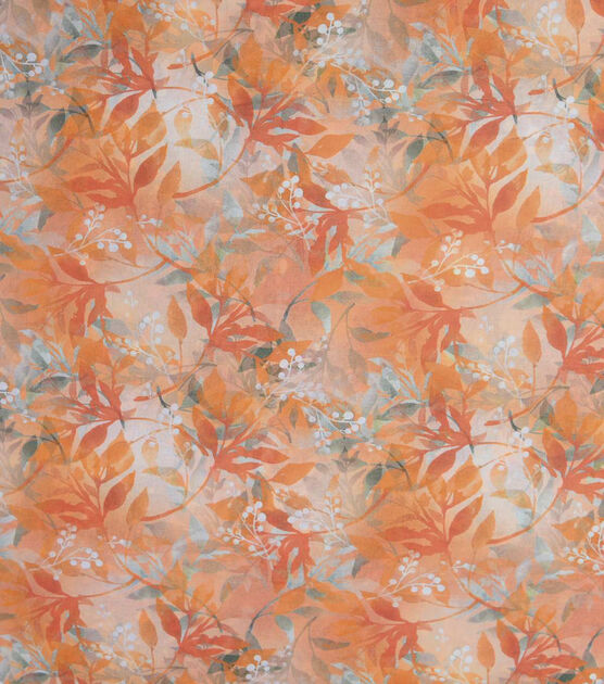 Orange Leaves Quilt Cotton Fabric by Keepsake Calico