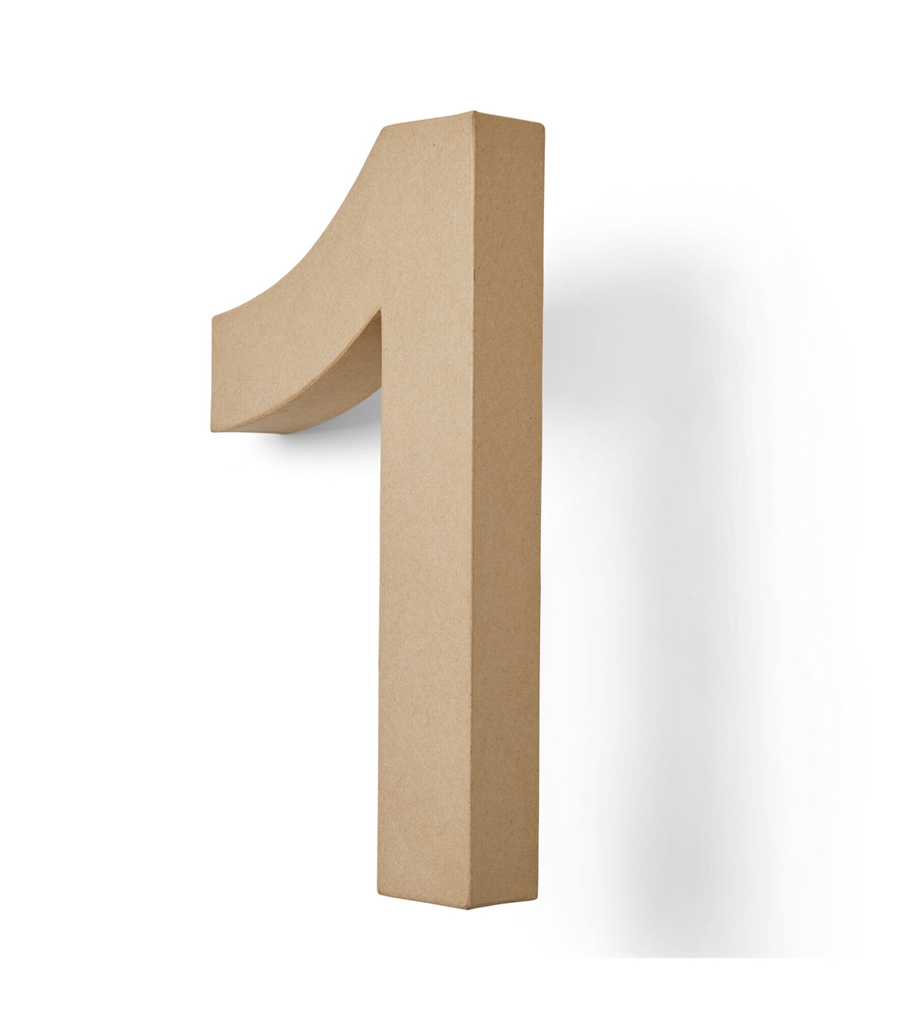 12in Paper Mache Number by Park Lane, Number 1, hi-res