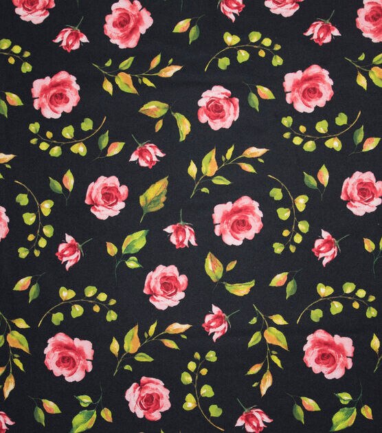 Super Snuggle Watercolor Rose Flannel Fabric, , hi-res, image 2