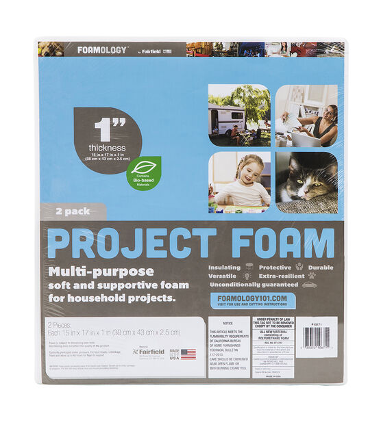 Project Foam 15" x 17" x 1" Package of 8 Sheets