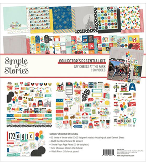 Simple Stories 190 pk Cardstock Collector's Essential Kit