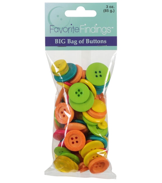 Favorite Findings 3oz Assorted Buttons, , hi-res, image 1