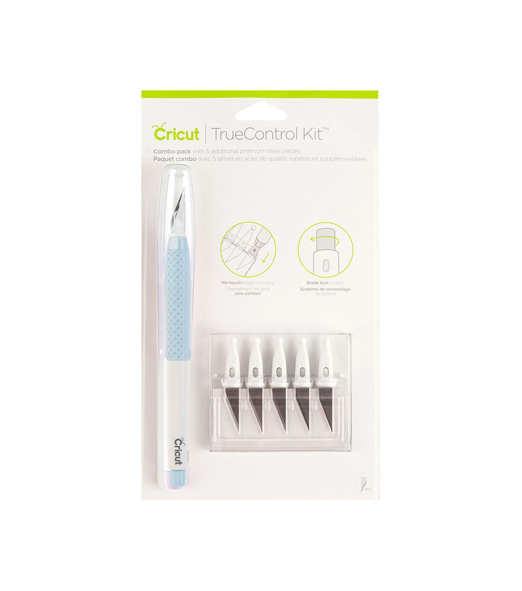 Cricut True Control Knife Kit With 5 Replacement Blades, Blue, hi-res