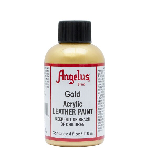 Angelus Metallic-1 oz Leather Paint, Gold