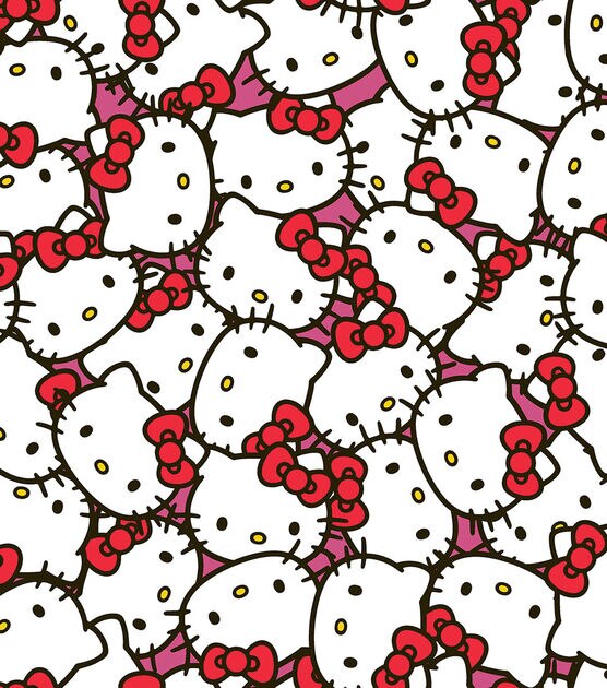 Sanrio Hello Kitty Packed Cotton Fabric