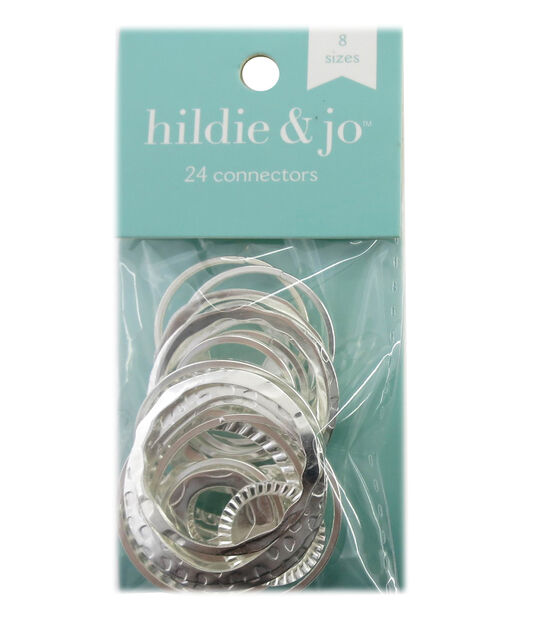 24ct Silver Circle Connectors by hildie & jo