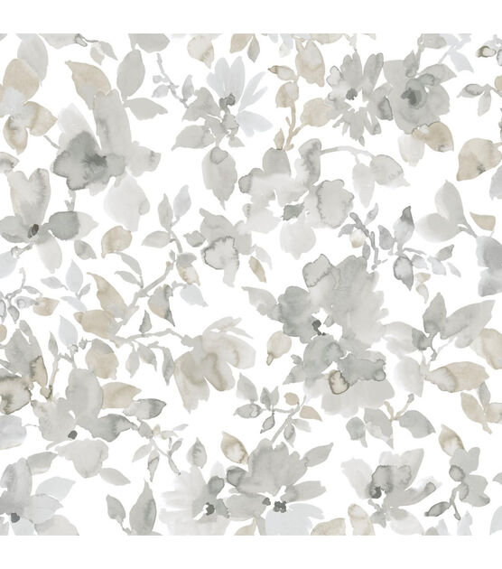 RoomMates Wallpaper Neutral Watercolor Floral