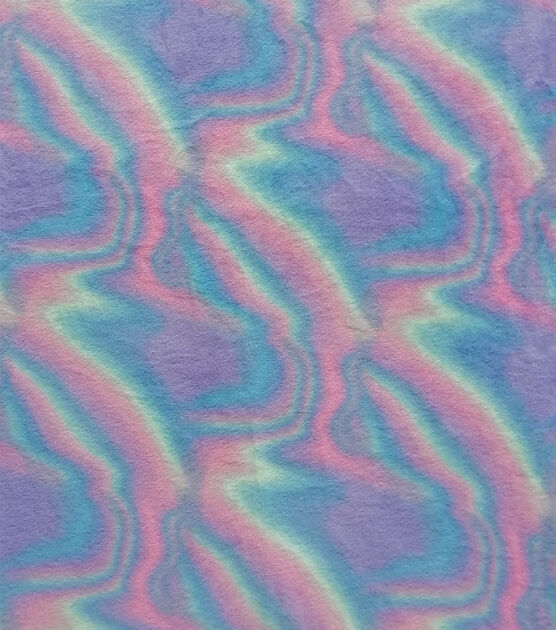 Pastel Tie Dye Anti Pill Fleece Fabric, , hi-res, image 2