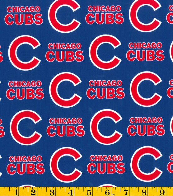 Fabric Traditions Chicago Cubs Cotton Fabric Logo