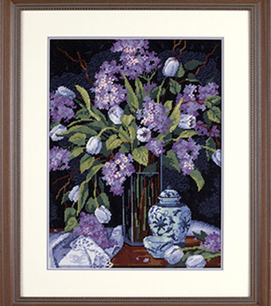 Dimensions 12" x 16" Tulips & Lilacs Needlepoint Kit