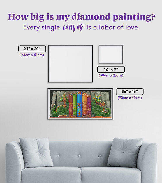 Diamond Art Club 36" x 16" Customized Bookshelf Painting Kit, , hi-res, image 4