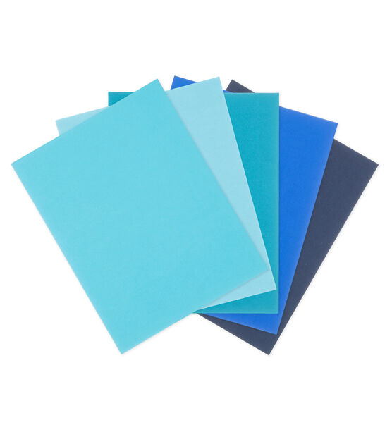 50 Sheet 8.5" x 11" Blue Smooth Cardstock Paper Pack by Park Lane, , hi-res, image 2
