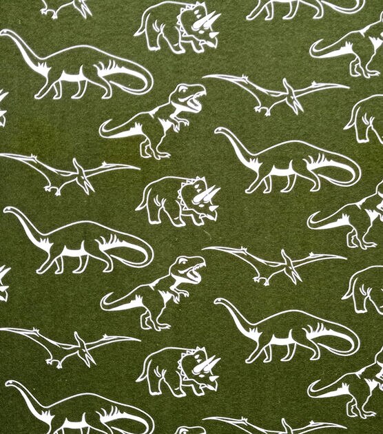 Dino Super Snuggle Flannel Fabric, , hi-res, image 1