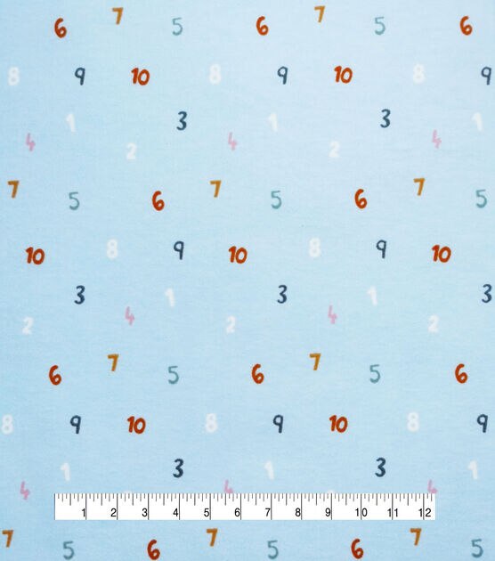 Numbers Nursery Flannel Fabric by Lil' POP!, , hi-res, image 4