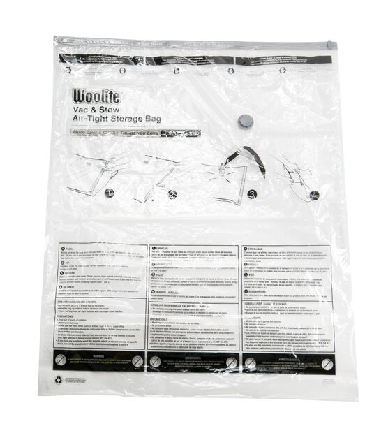 Woolite 35" x 15.5" Air Tight Cube Vacuum Storage Bag, , hi-res, image 2