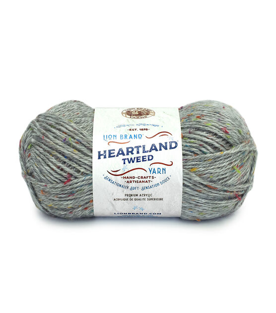 Lion Brand Heartland Tweed 200yds Worsted Acrylic Yarn, , hi-res, image 1