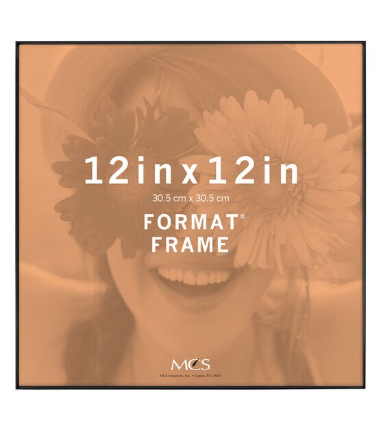 MCS 12" x 12" Front Loading Black Wall Frame