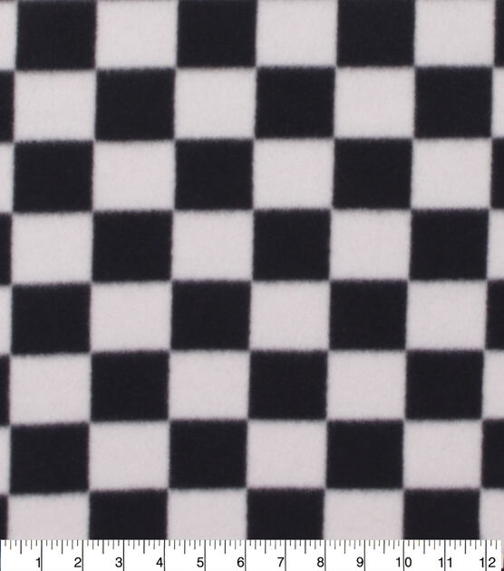 Finish Line Checkered Blizzard Fleece Fabric