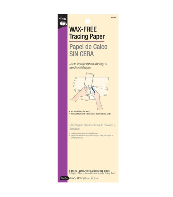 Dritz Single Face Tracing Paper- 6''x19'' 5 Sheets