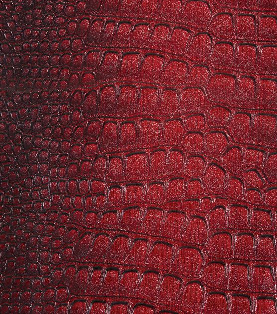 Yaya Han Cosplay Red Large & Small Scales Faux Leather Fabric