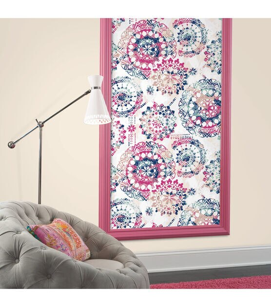 RoomMates Wallpaper Pink & Blue Bohemian, , hi-res, image 3