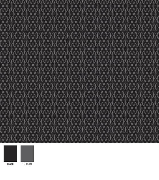 Dots on Black Quilt Cotton Fabric by Keepsake Calico