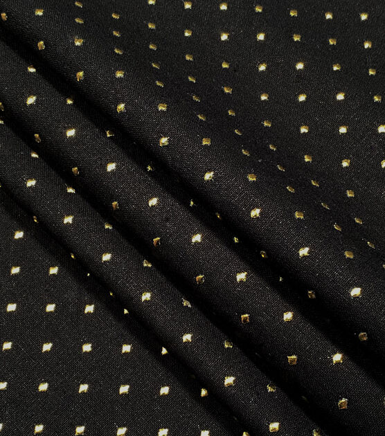 Diamond Dew Drops Quilt Foil Cotton Fabric by Keepsake Calico, , hi-res, image 3