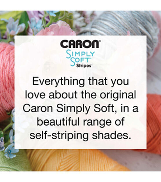 Caron Simply Soft Stripes 235yds Worsted Acrylic Yarn, , hi-res, image 8