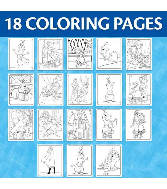 Crayola 10" x 8.5" Disney Frozen Wonder Coloring Kit 23ct, , hi-res, image 8