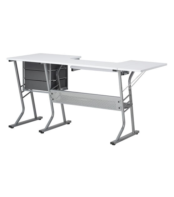 Studio Designs Eclipse Ultra Steel Sewing Machine Table Gray & White, , hi-res, image 11