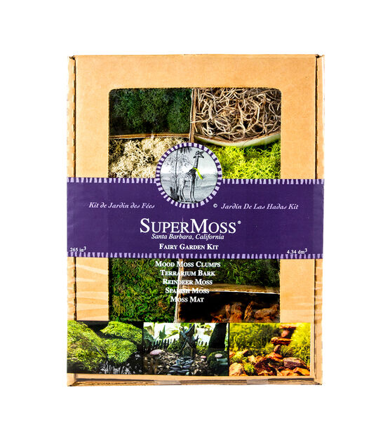 SuperMoss 4oz Moss Fairy Garden Kit