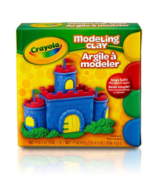 Crayola 4oz Primary Modeling Clay Set 4ct
