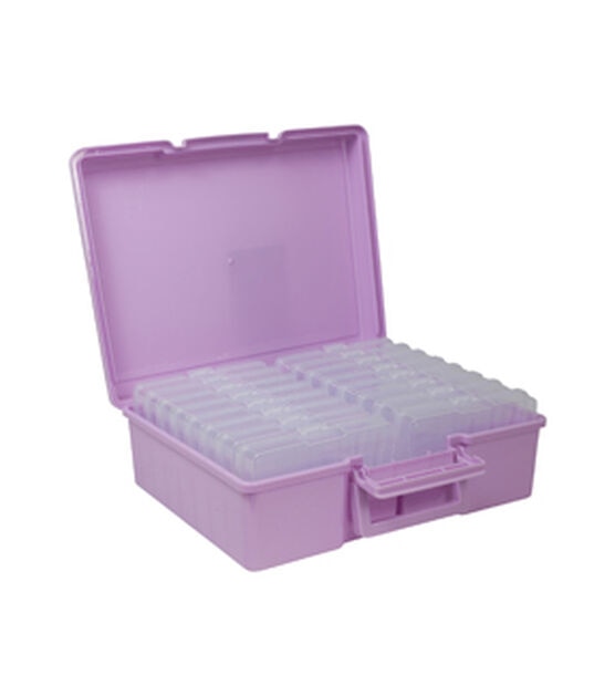Everything Mary 4" x 6" Purple 16 Case Photo Storage Box, , hi-res, image 4